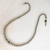 Superb Navajo Silver Beads with Turquoise Clasp