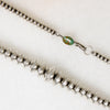 Superb Navajo Silver Beads with Turquoise Clasp