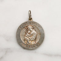 Italian St. Anthony Medal in Sterling Silver