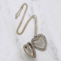 Ideal Deco Era Sterling Silver Heart Locket