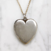 Ideal Deco Era Sterling Silver Heart Locket