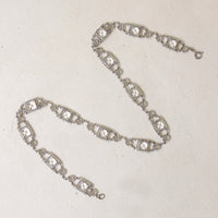 Glamorous Art Deco Crystal & Sterling Silver Choker