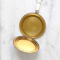 Romantic Mid Century Enamelled Rose Locket