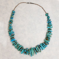 Turquoise Nugget & Heishi Bead Necklace