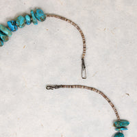 Turquoise Nugget & Heishi Bead Necklace