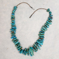 Turquoise Nugget & Heishi Bead Necklace