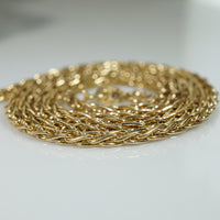 Lovely Italian 14k Wheat Chain