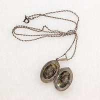 Victorian Revival Sterling Silver Oval Locket
