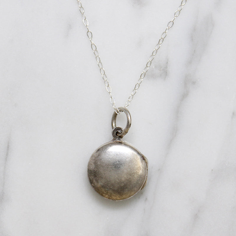 Darling Little Engraved Sterling Locket