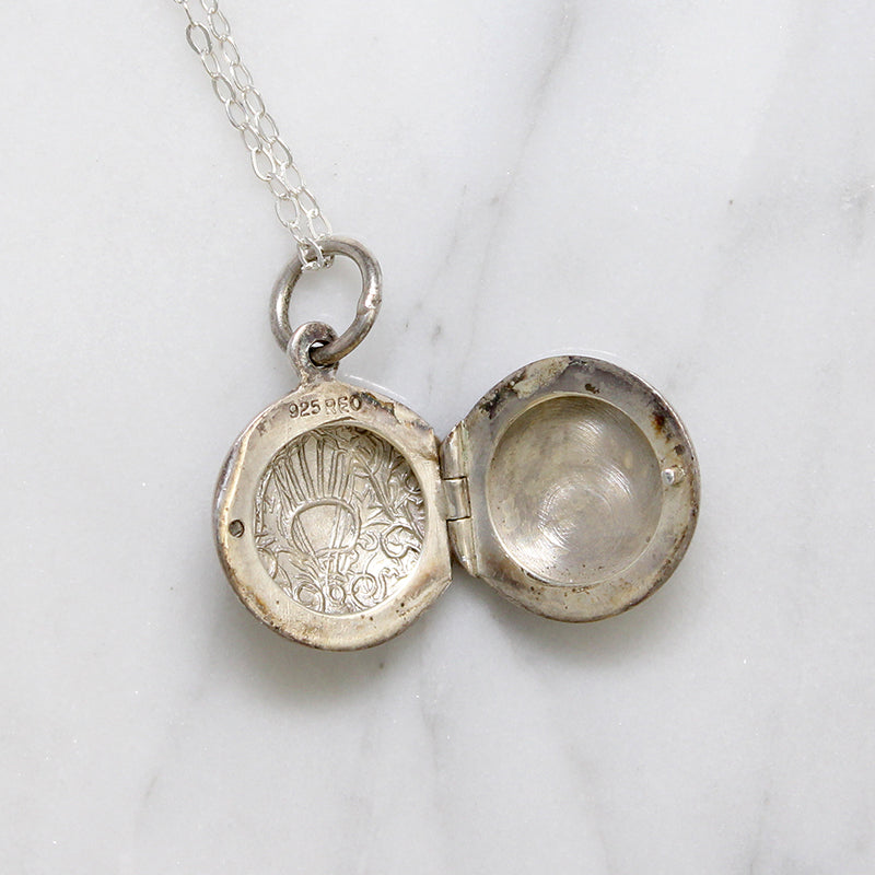 Darling Little Engraved Sterling Locket