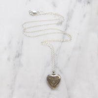 Hearts & Flowers Diamond-Set Sterling Locket