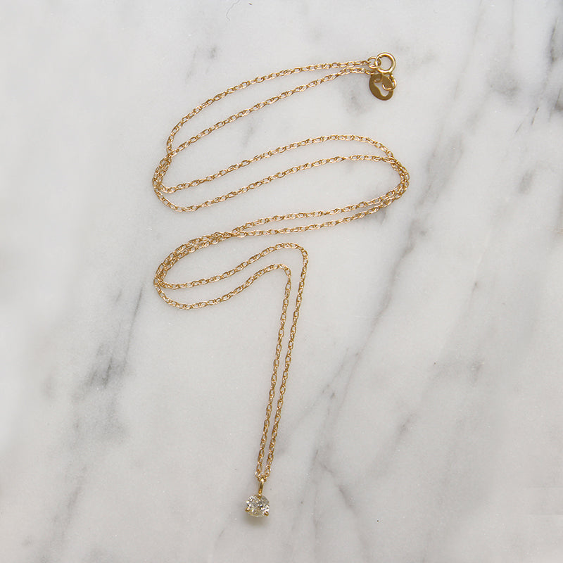 Sparkling .30ct Old European Cut Diamond Pendant