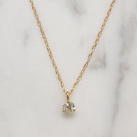 Sparkling .30ct Old European Cut Diamond Pendant