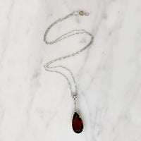 Stunning Madeira Citrine & Diamond Necklace