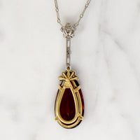 Stunning Madeira Citrine & Diamond Necklace