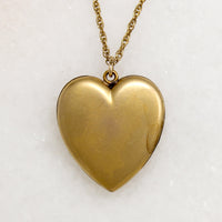 Bliss Brothers Art Nouveau Heart Locket with Irises