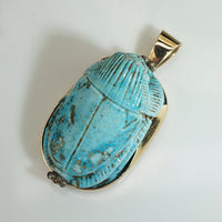 Egyptian Faience Gold Pendant