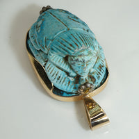 Egyptian Faience Gold Pendant