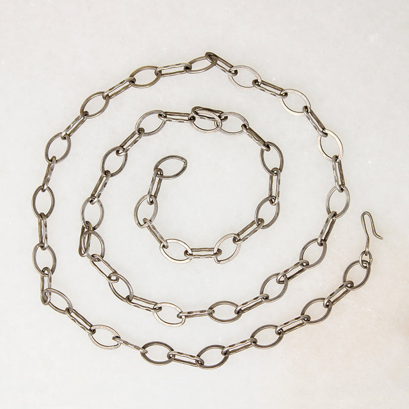 Hand Made Sterling SIlver Oval Link Chain