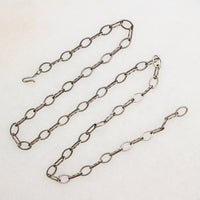 Hand Made Sterling SIlver Oval Link Chain