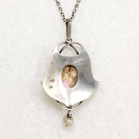 Murrle Bennett Silver & Pearl Arts & Crafts Necklace