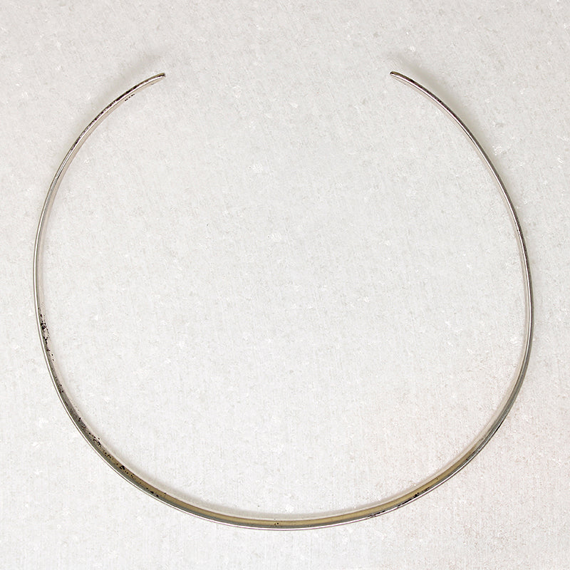 Simple Sterling Silver Torc Collar