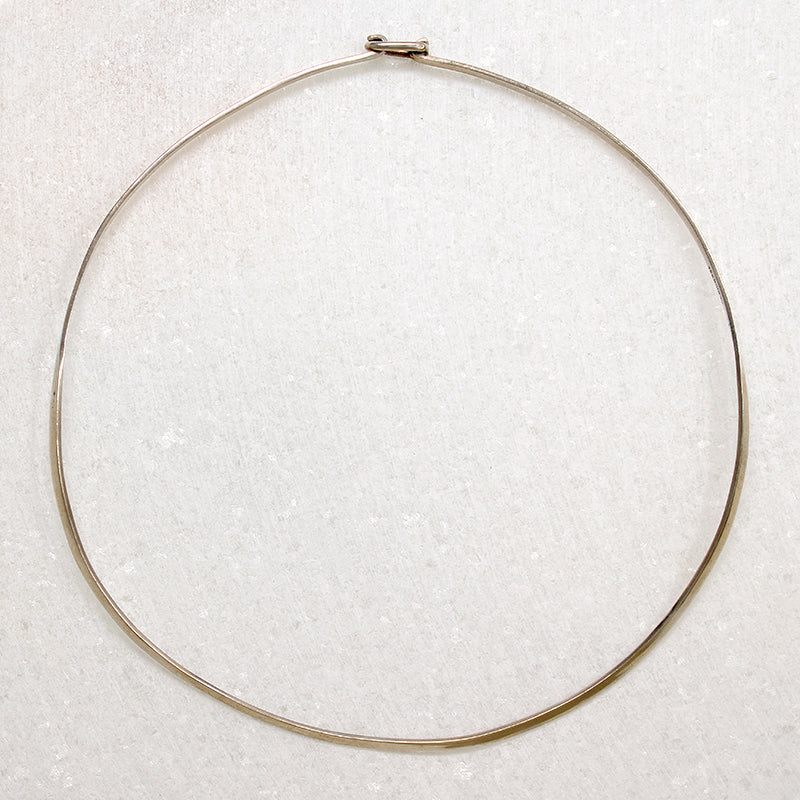 Mexican Modernist Sterling Silver Torc