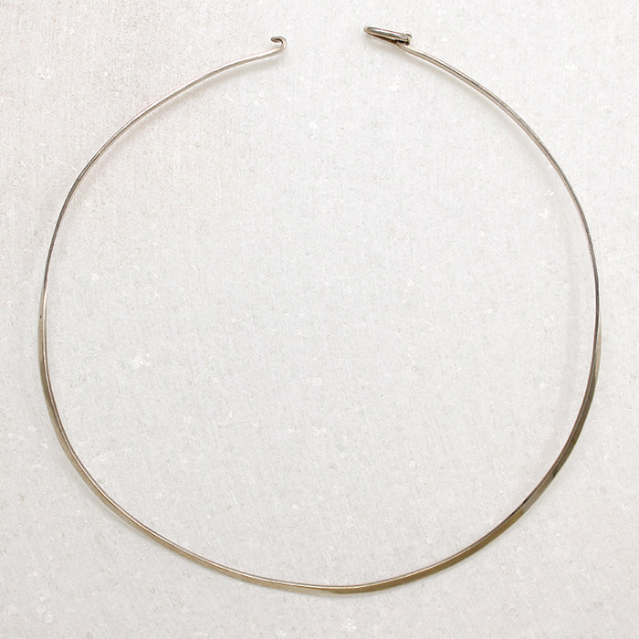 Mexican Modernist Sterling Silver Torc