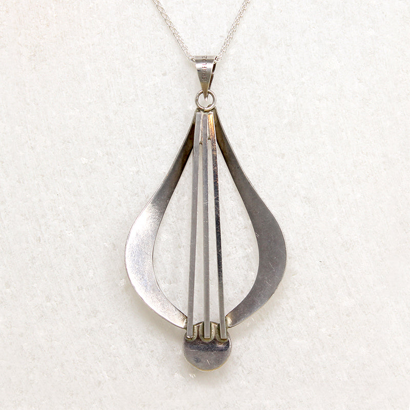 Graceful Sterling Silver & Tigers Eye Necklace