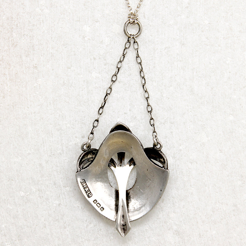 F.H.Adams Sterling & Enamel Arts & Crafts Necklace