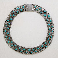 Sexy Mexican Sterling Silver Mesh Choker