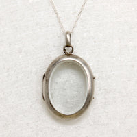 Victorian Glass-Paned Sterling Silver Locket