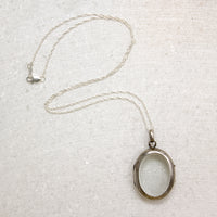 Victorian Glass-Paned Sterling Silver Locket