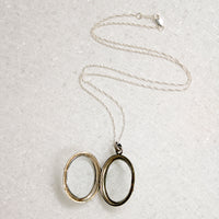Victorian Glass-Paned Sterling Silver Locket