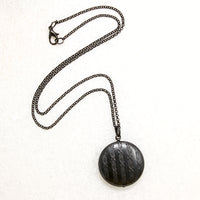 19th Century French Gun Metal Locket