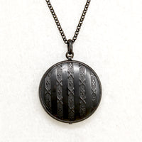 19th Century French Gun Metal Locket