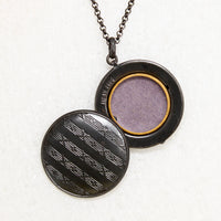 19th Century French Gun Metal Locket