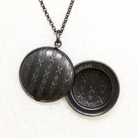 19th Century French Gun Metal Locket
