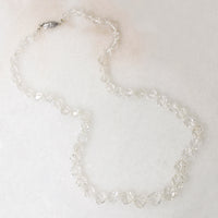 Glamorous Graduated Rock Crystal Bead Necklace