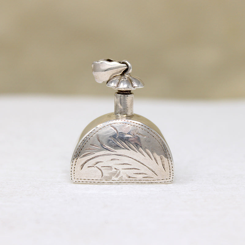 Vintage Sterling Silver Perfume Bottle Pendant