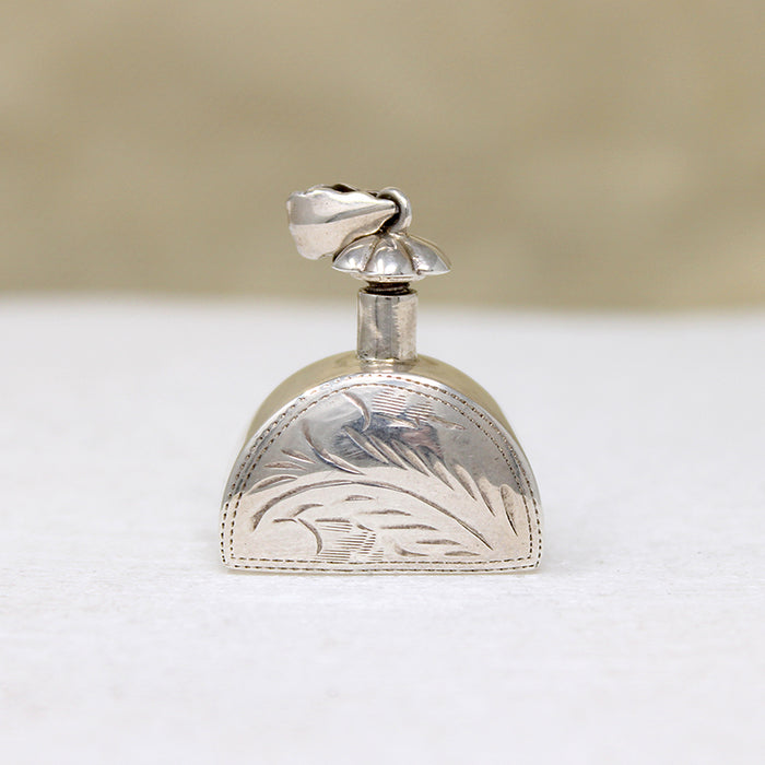 Vintage Sterling Silver Perfume Bottle Pendant
