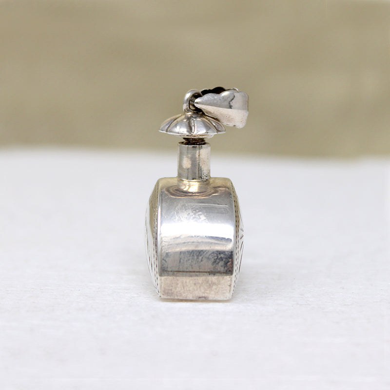 Vintage Sterling Silver Perfume Bottle Pendant