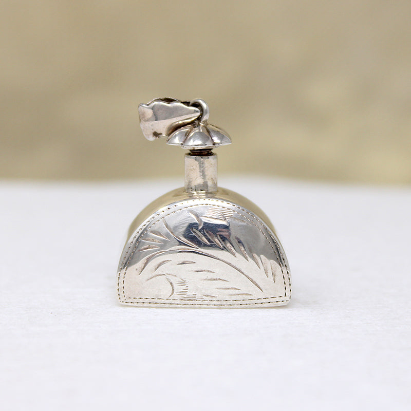 Vintage Sterling Silver Perfume Bottle Pendant