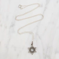 Lightweight Sterling Silver Star of David Pendant