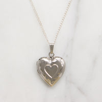 Hearts Within Hearts Sterling Silver Locket