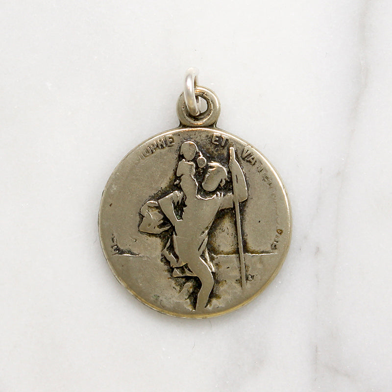 St. Christopher Medal with Roadster on Reverse