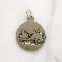St. Christopher Medal with Roadster on Reverse