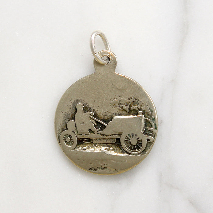 St. Christopher Medal with Roadster on Reverse