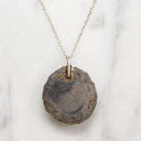 Tranquil Turquoise in Detailed Sterling Pendant