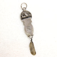 Pendant with Turquoise, Silver Feather & Buffalo Nickel
